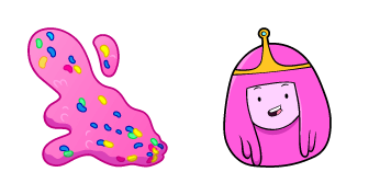 Adventure Time Princess Bubblegum & Jelly Beans Power cute cursor