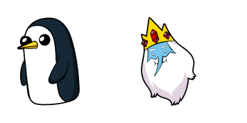 Adventure Time Ice King & Gunter cute cursor