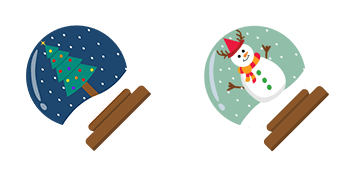 Christmas Snow Globe Animated cute cursor