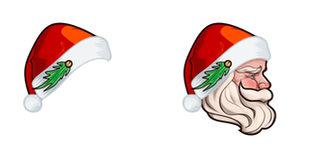 Christmas Santa Claus & Hat cute cursor