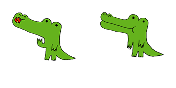 Funny Crocodile Animated cute cursor