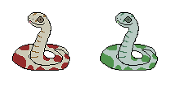 Snake Pixel Animated cute cursor