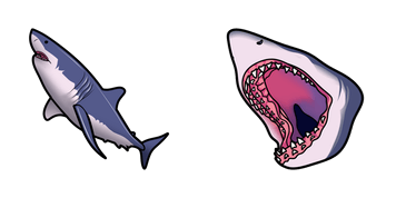 Great White Shark cute cursor