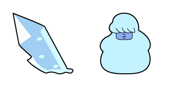 Steven Universe Sapphire & Crystal cute cursor