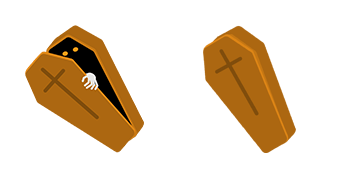 Halloween Monster in Coffin Animated cute cursor