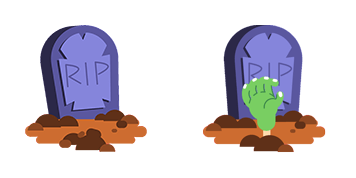 Halloween Hand From the Grave Animated cute cursor