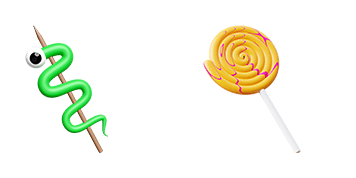 Halloween Lollipop Treat 3D cute cursor