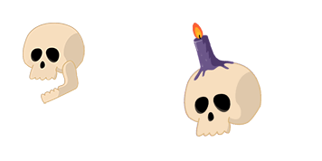 Halloween Snapping Skull Animated cute cursor