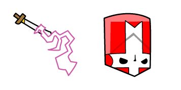 Castle Crashers Red Knight & Sword Animated cute cursor