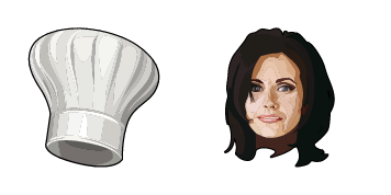 Friends Monica Geller & Chef’s Cap cute cursor