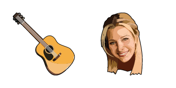 Friends Phoebe Buffay & Guitar cute cursor