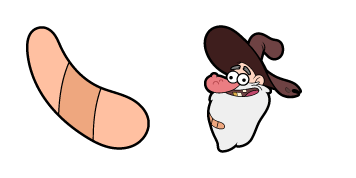 Gravity Falls Old Man McGucket & Band-Aid cute cursor
