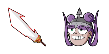 Star vs. the Forces of Evil Mina Loveberry & Solarian Sword cute cursor