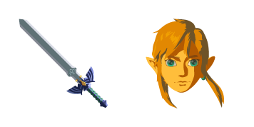 The Legend of Zelda Link & Master Sword cute cursor