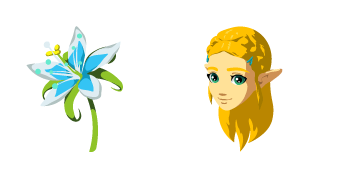 The Legend of Zelda Princess Zelda & Silent Princess Flower cute cursor