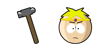 South Park Paladin Butters & Hammer Animated cute cursor