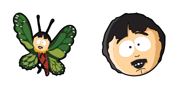 South Park Randy Marsh & Randy Marsh Butterfly cute cursor