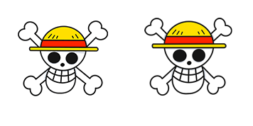 One Piece Jolly Roger Animated cute cursor