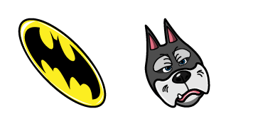 Super-Pets Ace the Bat-Hound & Batman Logo cute cursor