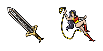 Wonder Woman & God Killer Sword cute cursor