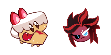 Cookie Run Red Velvet Cookie & Cake Hounds Animated cute cursor