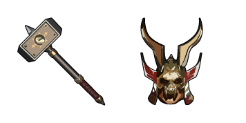 Mortal Kombat Shao Kahn & Wrath Hammer cute cursor