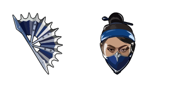 Mortal Kombat Kitana & Steel Fan cute cursor