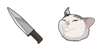 Knife Cat Meme cute cursor