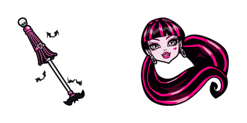 Monster High Draculaura & Umbrella Animated cute cursor