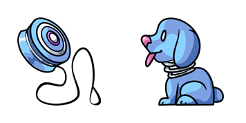 Yo-Yo & Spring Shaking Head Dog cute cursor
