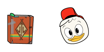 DuckTales Huey Duck & Junior Woodchuck Guidebook Animated cute cursor