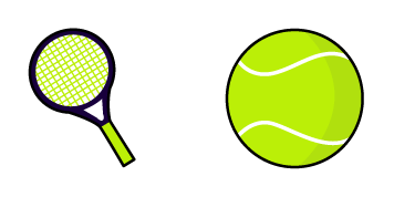 Tennis Punch & Ball Animated cute cursor