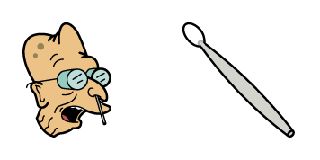 Futurama Professor Farnsworth Animated cute cursor