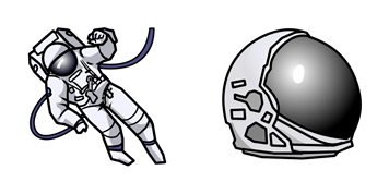 Spaceman & Helmet cute cursor