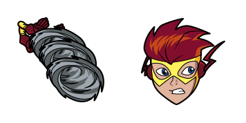 Teen Titans Kid Flash Animated cute cursor