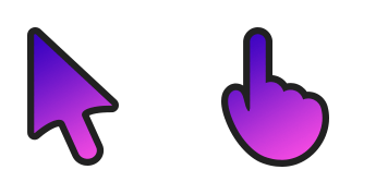 Purple Gradient Animated cute cursor