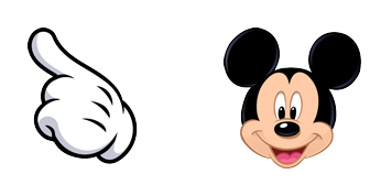 Mickey Mouse & Hand cute cursor