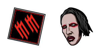 Marilyn Manson & Logo Animated cute cursor
