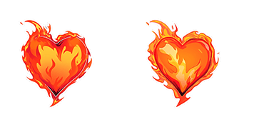 Fiery Heart Animated