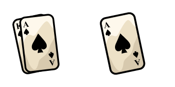 Spades Cards Animated cute cursor